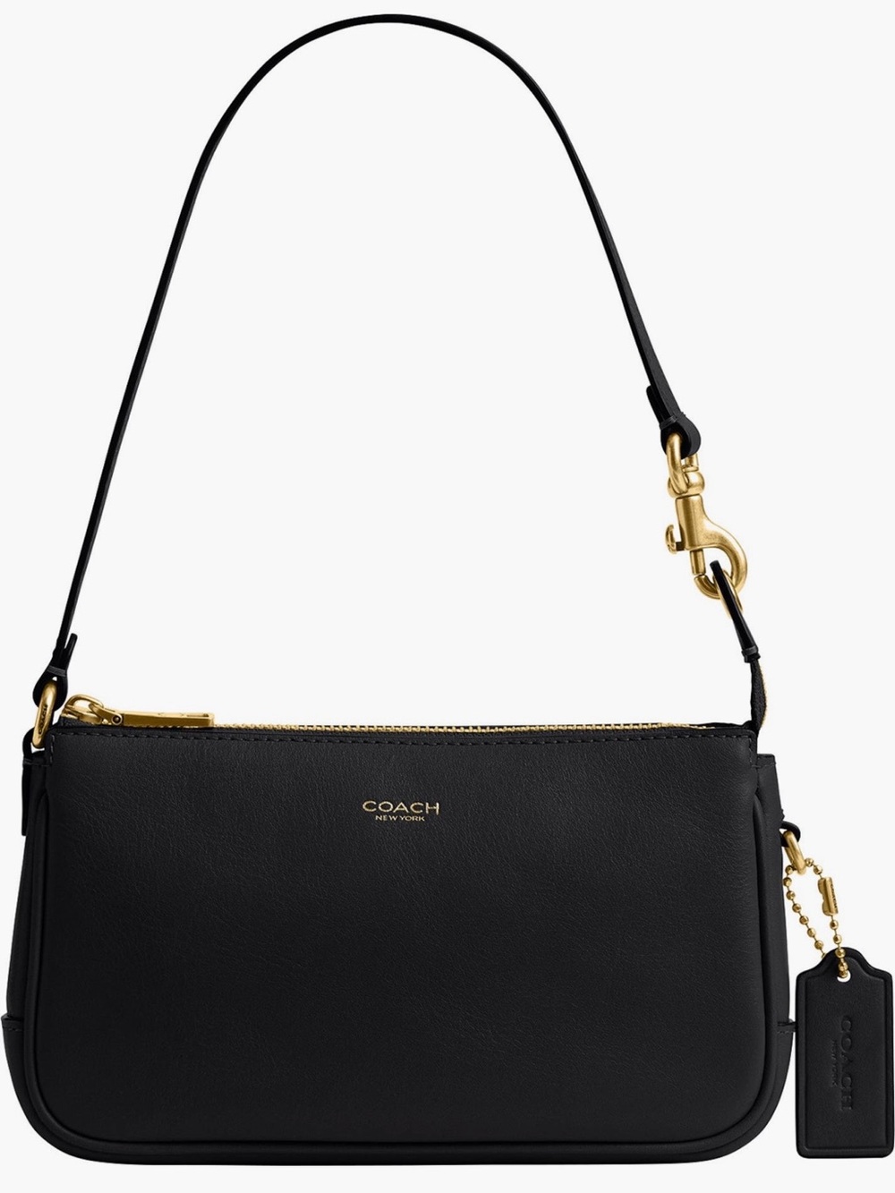 Coach Plaza 18 Natural Grain Leather